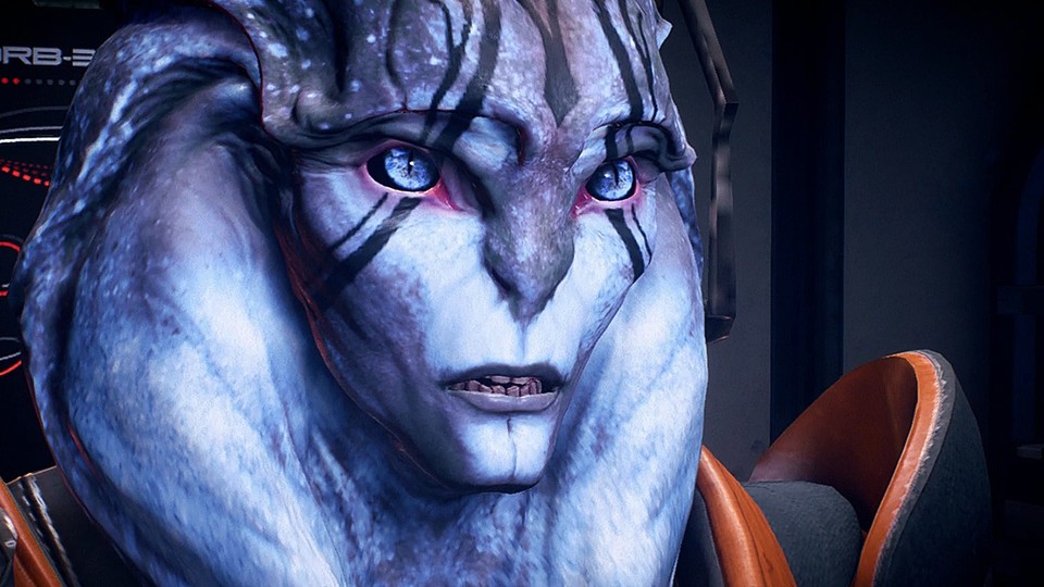 Der Angaran ist eine fremde Spezies, die in der Andromeda-Galaxie lebt.  Zusammen mit dem bösen Kett sind sie auch die einzigen Fremden, die Ryder auf ihrer Reise ins Unbekannte trifft. 